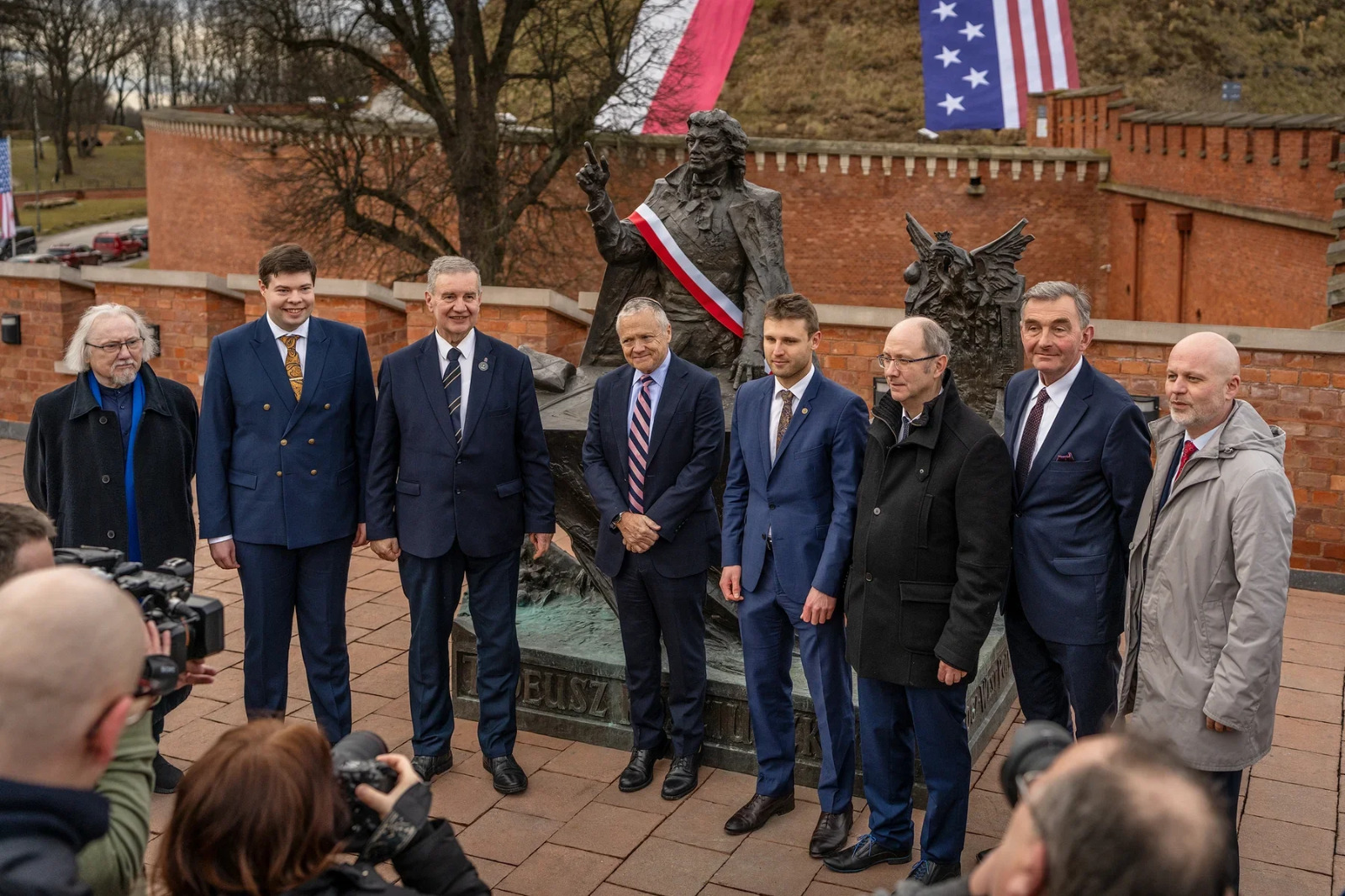 Kościuszko Mound Committee group at the Mound